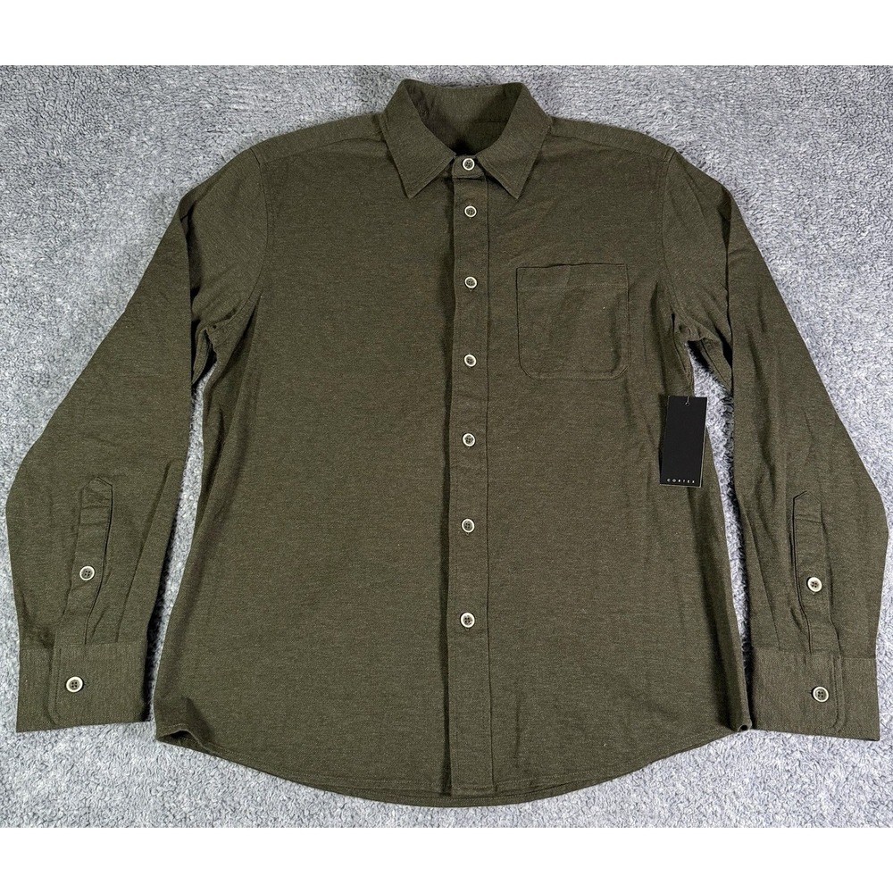 NWT Cortex (Jane Wade Sample) Women's L Olive Drab Long Sleeve Button Up FW26